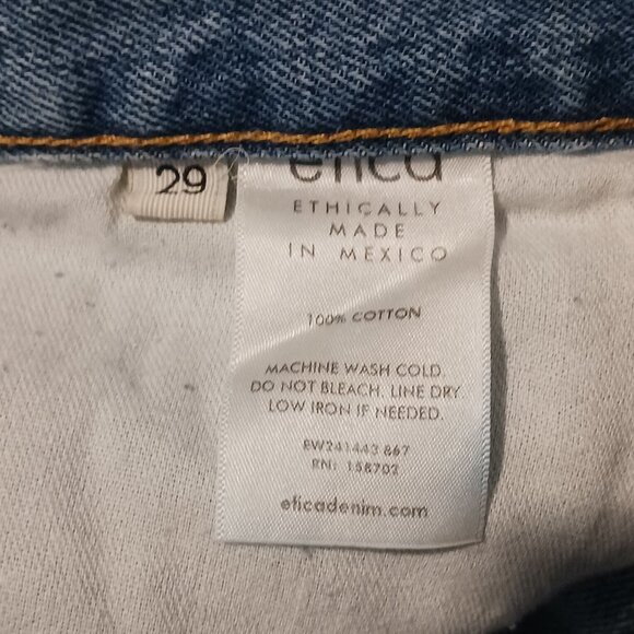 NEW Etica Denim‎ Amis Relaxed Fit Boot Cut Jeans in Atwater Size 29 Button-fly - Picture 11 of 13